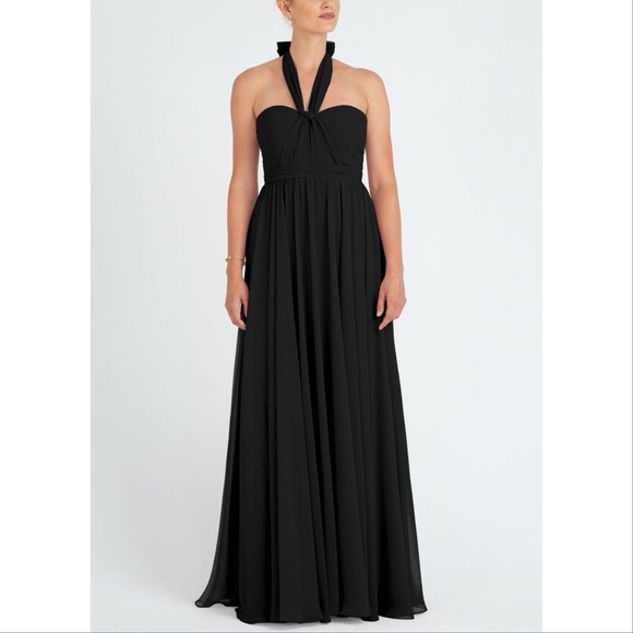Jenny Yoo Mira Convertible Chiffon Gown - Picture 3 of 9